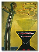 Nůžkař, 1987, 160x120 cm, Národní galerie v Praze